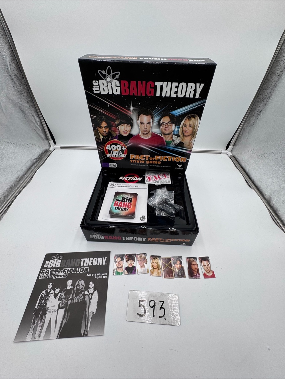 The Big Bang Theory Fact or Fiction Trivia Board Game Cardinal 400+ Questions